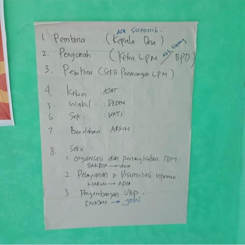 Warga Desa Tamanjaya Bentuk Kelompok Informasi Masyarakat 2
