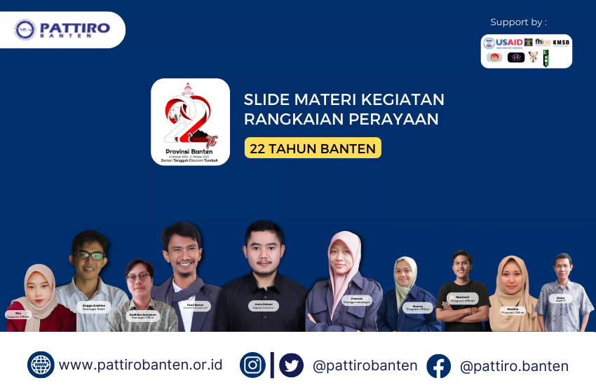 Slide Materi Kegiatan Perayaan HUT Banten 2022