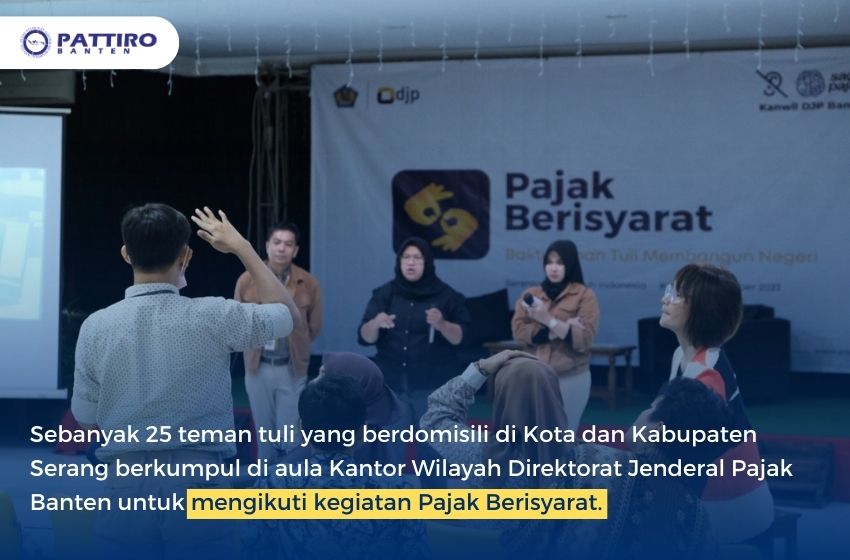 25 Teman Tuli di Serang Ikuti Kegiatan Pajak Berisyarat