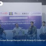 KMSB Luncurkan Bunga Rampai, Kritik Kinerja Pj Gubernur Banten