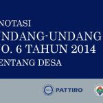 Buku Anotasi UU No 6 Tahun 2014 tentang Desa dari PATTIRO