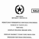 PP Nomor 94 Tahun 2021 tentang Disiplin Pegawai Negeri Sipil
