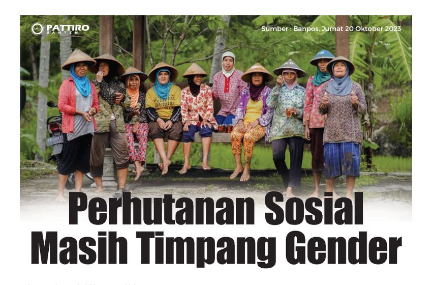 Perhutanan Nasional Masih Timpang Gender