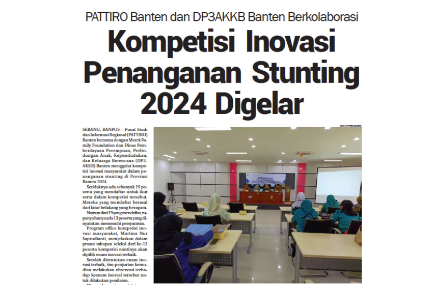 Kompetisi Inovasi Penanganan Stunting
